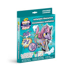 Crayola POPS 3D Inflatable Characters Activity Set - Unicorns-COLOUR & DECORATE: Using the included Pip-Squeaks markers, kids can colour each inflatable character and decorate them with stickers. When their designs are ready for display, smack the characters to inflate them! (no batteries are required)
