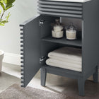 Modway Render 18" Bathroom Vanity Cabinet - Grey/White-8" Centerset Holes