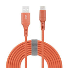 General Supply Goods + Co 6ft Braided Type C Cable - Rust-6' length