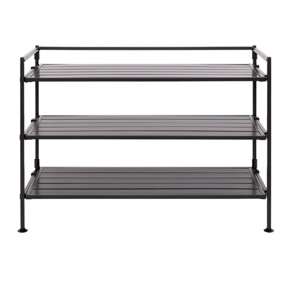 [美品] 3Seconds　3×4 Seville Classics 3-Tier Resin-Wood Shoe Rack | staples.ca