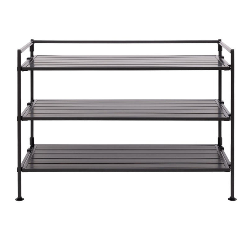 Seville Classics 3-Tier Resin-Wood Shoe Rack | staples.ca