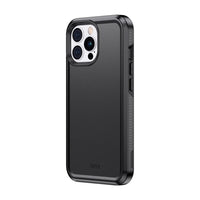 TUFF8 Impact Protective Case For iPhone 15 Pro Max - Black-Dual-Layer Protection: Made from a soft and malleable inner casea nd a hard cover to created a rugged defense against accidental drops and impacts