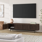 Hudson&Canal Whitman TV Stand for TV's up to 85" - Alder Brown-Product Dimensions: 15.5" L x 78.5" W x 20" H