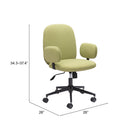 Zuo Lionel Office Chair - Olive Green-8