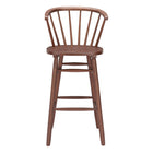 Zuo Stenger Barstool - Walnut - Set of 2-Armrest support