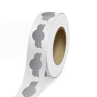 JAM Paper Standard Label Rolls - Anniversary Seal - 1 3/8 x 2 5/8 - Silver Matte Foil - 125 Labels/Roll-Colour: Durable Silver Matte Foil | Make your mail stand out with colourful shipping address labels.