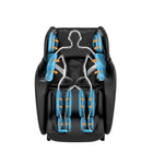 iComfort IC3860 2D Massage Chair-Curved Guide rail (SL-Track) goes all the way under the thighs