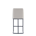Manhattan Comfort Serena 17.71" Modern Leatherette Upholstered Counter Stool - Light Grey - 2 Pack-22.04" L x 21" W x 37.79" H