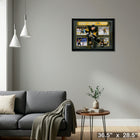 Sidney Crosby 4 Photo Collage Pittsburgh Penguins - Framed Print - 36" x 28"-Ready to hang - arrives fully assembled