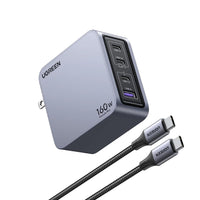 UGREEN Nexode Pro 160W 4-Port GaN USB-C/USB-A Charger-Nexode Pro Series: UGREEN introduces the Nexode Pro 160W, a next-generation charger with advanced technology and optimized performance, delivering a superior charging experience.