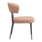 Zuo Loom Dining Chair - Tan - Set of 2-3 year limited warranty