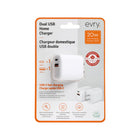 Evry 20W USB-A & USB-C Wall Charger - White-7