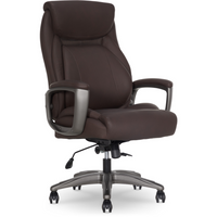 La-Z-Boy Mercer Air Lumbar Executive Office Chair - Brown-AIR Lumbar ergonomic support that contours to your lower back and moves with you