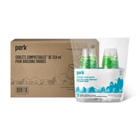 Perk Compostable Cold Cup, 12oz, 300 Pack-Cold cups for convenient holding of cold beverages