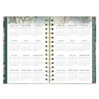Blueline 17 Months Weekly/Monthly Planner - August to Dec - 8" H x 5" W - Verdant Design - Bilingual-Julian dates