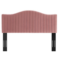 Modway Brielle Channel Tufted Performance Velvet King/California King Headboard - Dusty Rose-Channel Tufted King/California King Headboard
