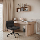 Brassex Pearson Office Chair - Black-Premium fabric cover