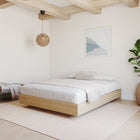 Nexera Platform Bed Frame - Full Size - Natural Maple-Can be paired with different Nexera full size headboards to create a complete bed set. (sold separately)