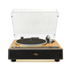 House of Marley Soul Rebel Turntable with Belt Drive - Black-Built-in stereo speakers with Bluetooth  connectivity - for instant wireless or wired listening