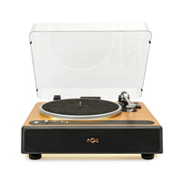 House of Marley Soul Rebel Turntable with Belt Drive - Black-Built-in stereo speakers with Bluetooth  connectivity - for instant wireless or wired listening