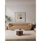 Manhattan Comfort Monica 31.49" Modern Glam Coffee Table - Gold-Beautiful Sintered Stone Table Top