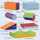 Soozier Soft Play Foam Climbing Blocks 7-Piece Set - Dark Colours-Clean the covers of the soft play set with a wet wipe 