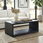 Hudson&Canal Osmond 48"W Rectangular Coffee Table - Black Grain-Features easy assembly