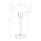 Monarch Specialties 20" H Contemporary Table Lamp - Black Metal-Enjoy peace of mind with our 2 year limited warranty against any defects, ensuring your chic accent lamp remains a part of your contemporary decor for years to come