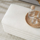 Modway Mezzo Boucle Upholstered Storage Bench - Cloud-Non-Marking Foot Glides