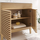 Modway Render 36" Bathroom Vanity - Oak/White-MDF and Particleboard