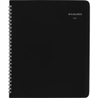 AT-A-GLANCE 2027 Weekly Planner - 8-3/4" H x 6-7/8" W - Black - English-12 months: January 2027 - December 2027