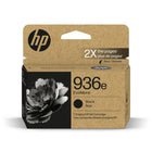 HP - Cartouche d'encre originale 936e EvoMore - Rendement Standard - Noir-Cette cartouche fonctionne avec : HP OfficeJet 9122e; HP OfficeJet Pro 9110b, 9135e, 9128e, 9130b, 9125e; HP OfficeJet Pro 9730e grand format