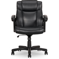 Staples Bonded Leather Task Chair Black - Main Image