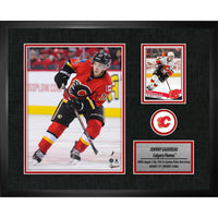Johnny Gaudreau Calgary Flames Photocard Frame - Framed Print - 12" x 15"-Premium virtual frames
