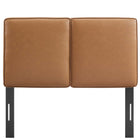 Modway Lindee Vegan Leather Twin Headboard - Tan-7 Mounting Positions