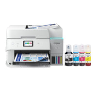 Epson EcoTank ET-4950 Wireless All-in-One Colour Supertank Printer – White-Incredible value: Epson EcoTank includes enough ink to last up to 3 years. And if you run low, you’ll save up to 90% with replacement ink bottles vs. ink cartridges