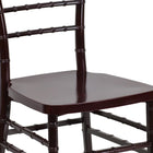 Flash Furniture HERCULES PREMIUM Series Mahogany Resin Stacking Chiavari Chair-One-Piece frame designed without use of screws
