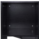 HOMCOM 55" L-Shaped Desk - Black-Easy assembly required