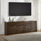 Hudson&Canal Desmond TV Stand for TV's up to 78" - Dark Oak-Features easy assembly