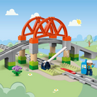 LEGO DUPLO Town Train Bridge & Tracks Expansion Building Block Set-LEGO DUPLO Town playsets guarantee a safe play experience for toddlers
