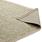 Modway Ariana Vintage Floral Trellis Indoor/Outdoor Area Rug - 8 ft W x 10 ft L - Light Green/Beige-8