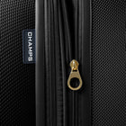 Champs Luxe 3-Piece Luggage Set - Black-TSA Lock on the 28" Case, 24" and 20"
