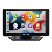 Adesso Mygekogear Orbit C100 7" Portable Infotainment Display -Experience wireless Apple CarPlay or Android Auto for effortless access to music, maps, calls, notifications, messages, and more while driving hands-free.