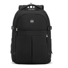 Swiss Gear Travel Backpack - Black-Side-hinged, lay-flat main compartment with suitcase-style opening for easy packing and full visibility