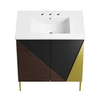 Modway Alchemist 30" Bathroom Vanity - White/Black-8