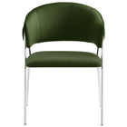 Modway Nella Upholstered Performance Velvet Dining Chair - Moss Green/Silver - 2 Pack-9