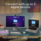 Logitech MX Keys S for Mac - Wireless Keyboard - Programmable Keys - Backlit - Space Grey-Team With MX Master 3S For Mac: Pair any MX for Mac wireless keyboard and mouse with Logi Options+ and seamlessly work, transfer text and files between 3 Apple computers