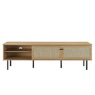 Modway Cambria 70" TV Stand - Oak-Non-Marking Foot Caps
