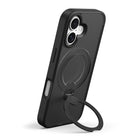 AXS PROShield Stand MagSafe Compatible Phone Case for Apple iPhone 17 - Black-360° rotating stand for portrait or landscape viewing 
