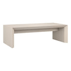 Hudson&Canal Oswin 48"W Rectangular Coffee Table - Alder White-A modern contemporary design for your living room, den, and more